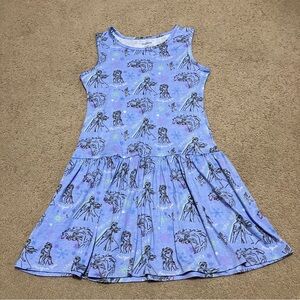 Disney’s Frozen II Periwinkle Blue Sleeveless Dress Girl’s Sz 10-12